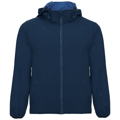 Veste softshell publicitaire unisexe Siberia ROLY Bleu marine